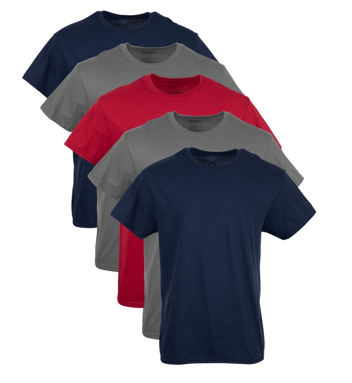 Gildan Men’s Crew T-Shirts, Multipack, Style G1100 Size XL