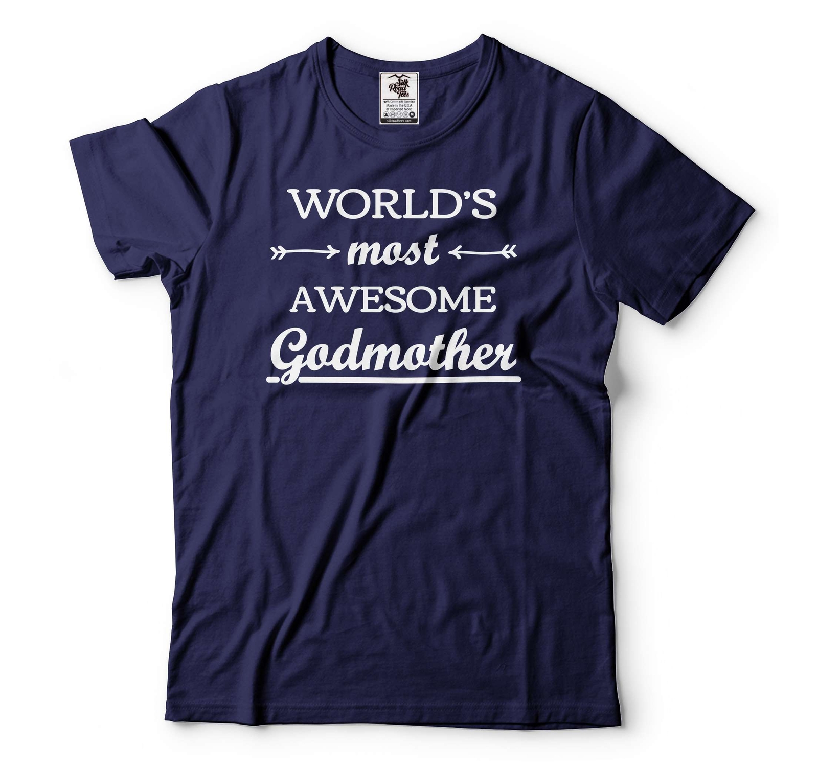 World’s Most Awesome Godmother Shirt God Mother Gift Godmother Christmas Shirt