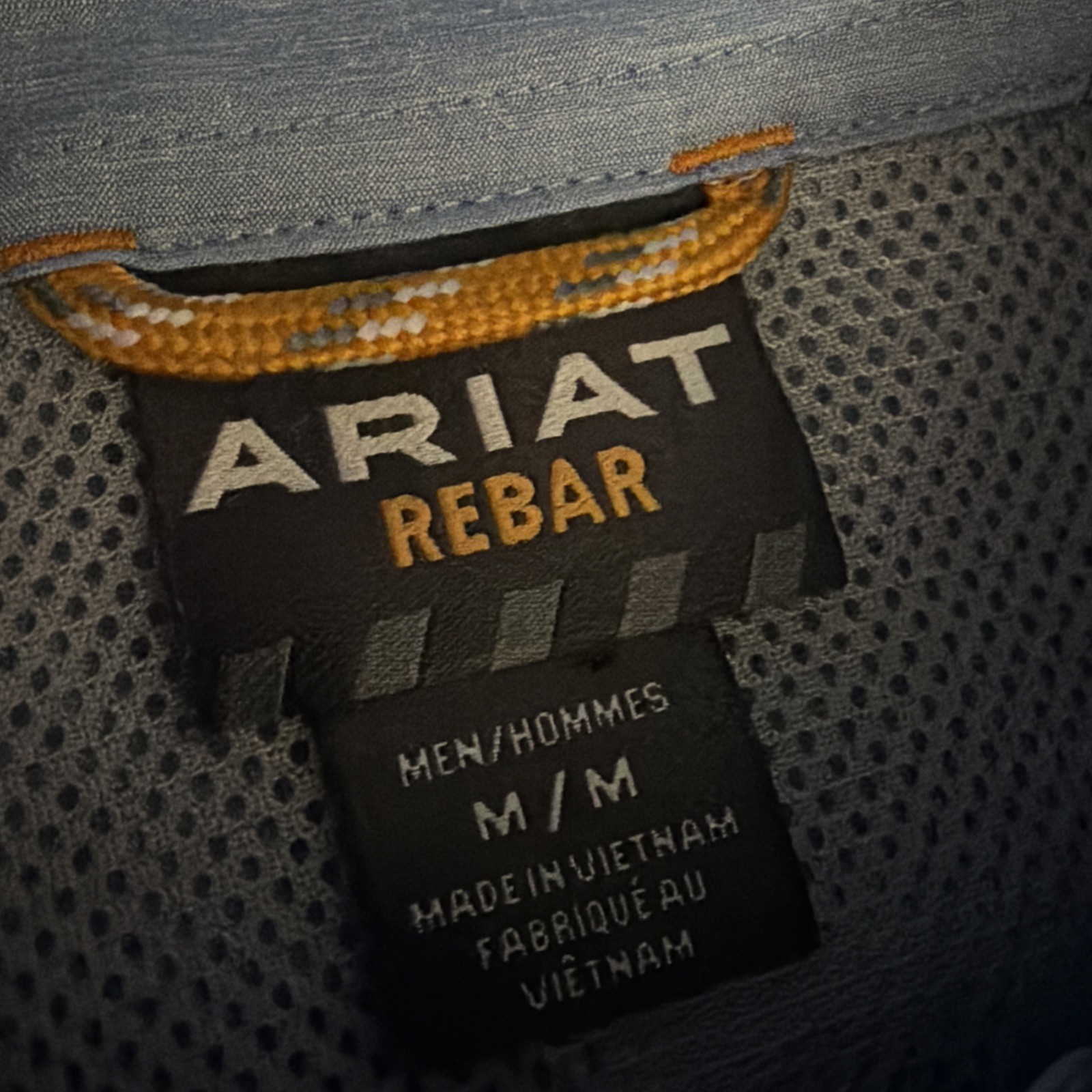 Ariat Rebar Men’s Medium Made Tough VentTEK Durastretch Short Sleeve Work Shirt