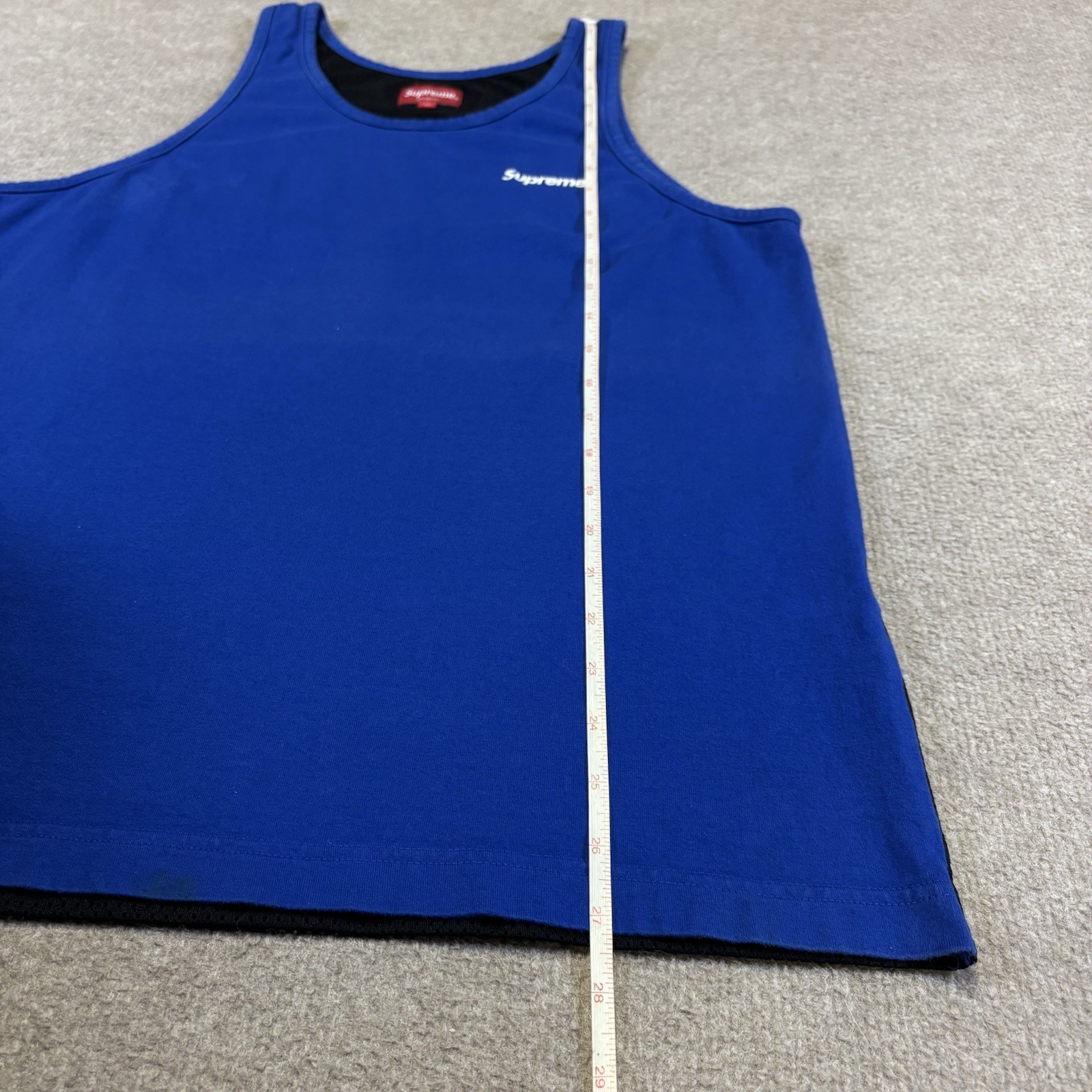 Supreme Mesh Back Tank Top SS14 (Blue) Size Medium