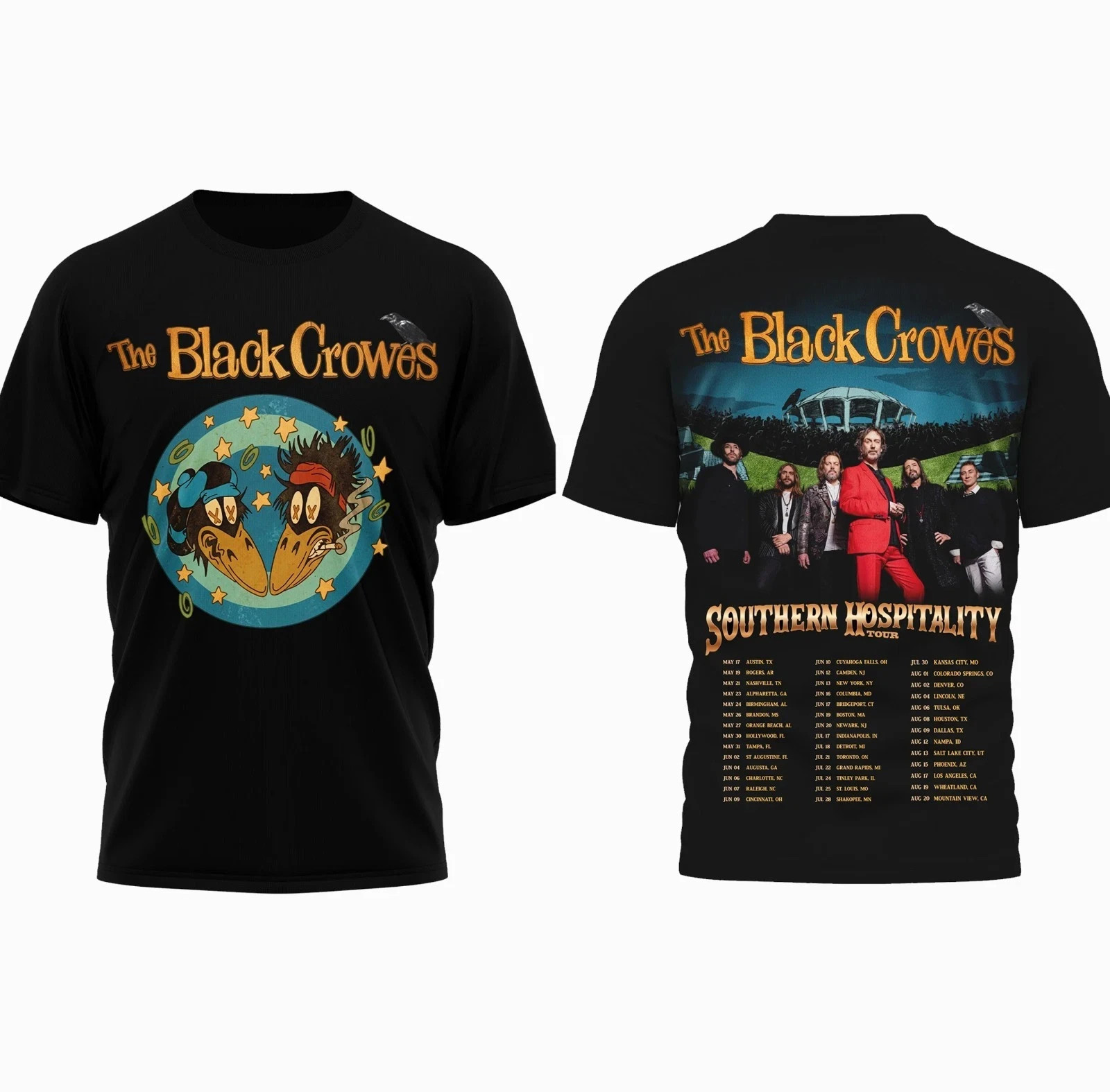 The Black Crowes Southern Hospitality Tour 2026 T-Shirt T-Shirt