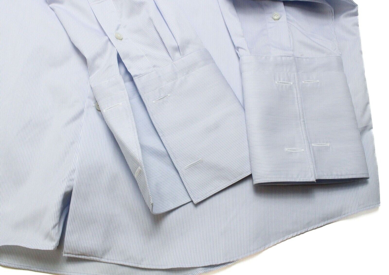 SUITSUPPLY Slim Fit Formal Shirt Men’s XL Button Up Pinstripe Spread Neck