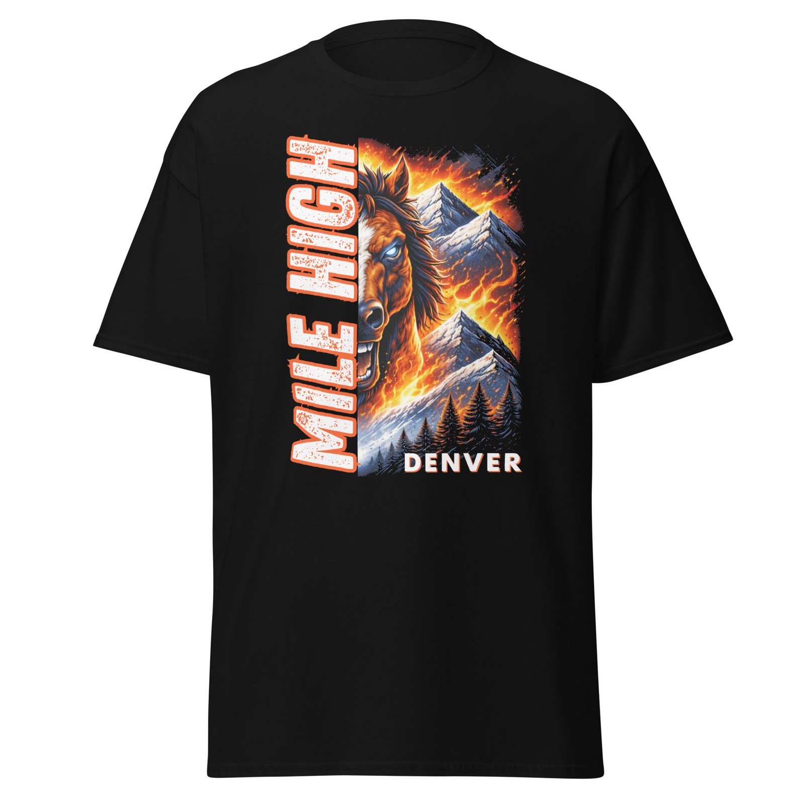 NEW Broncos Shirt MILE HIGH Broncos Fan Denver Football Shirt Unisex