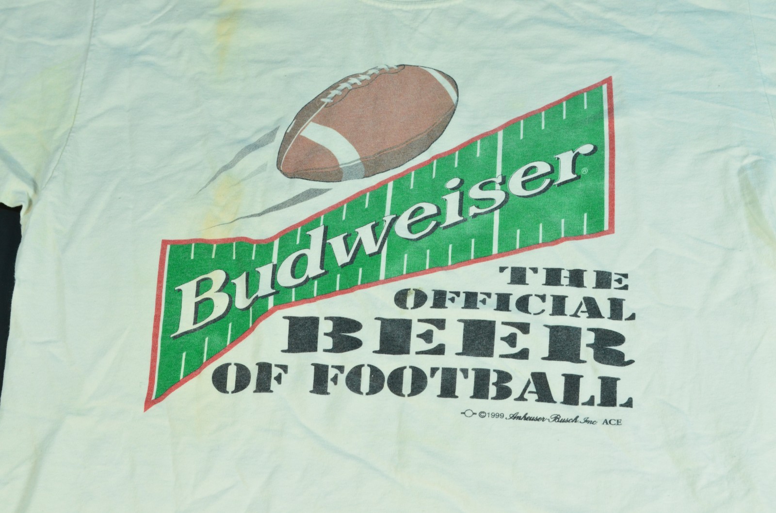 Vintage Budweiser Shirt Official Beer of Football XL 90’s Shirt