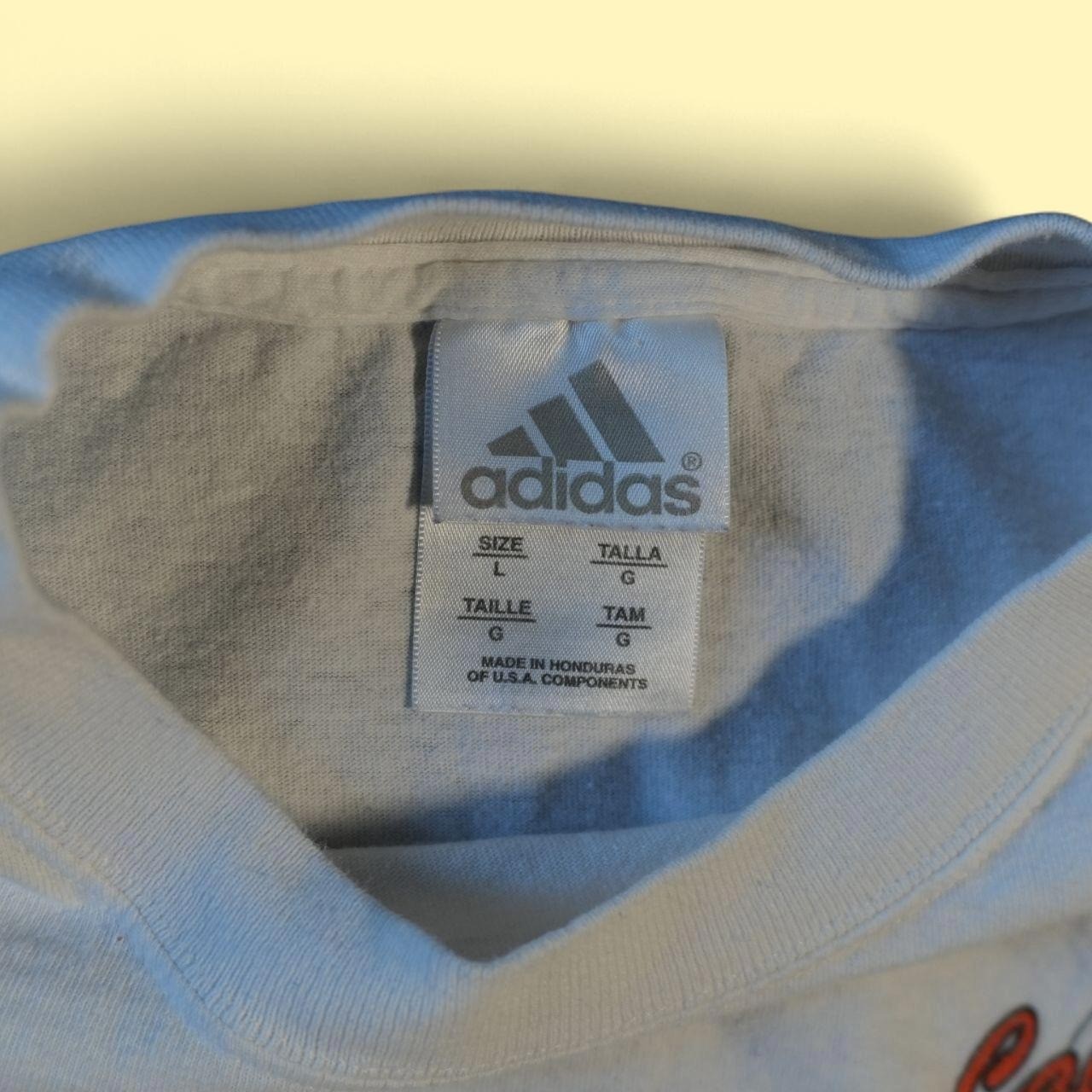 Vintage Adidas Cal Ripken Baseball Tee Men L White Good North Carolina Graphic