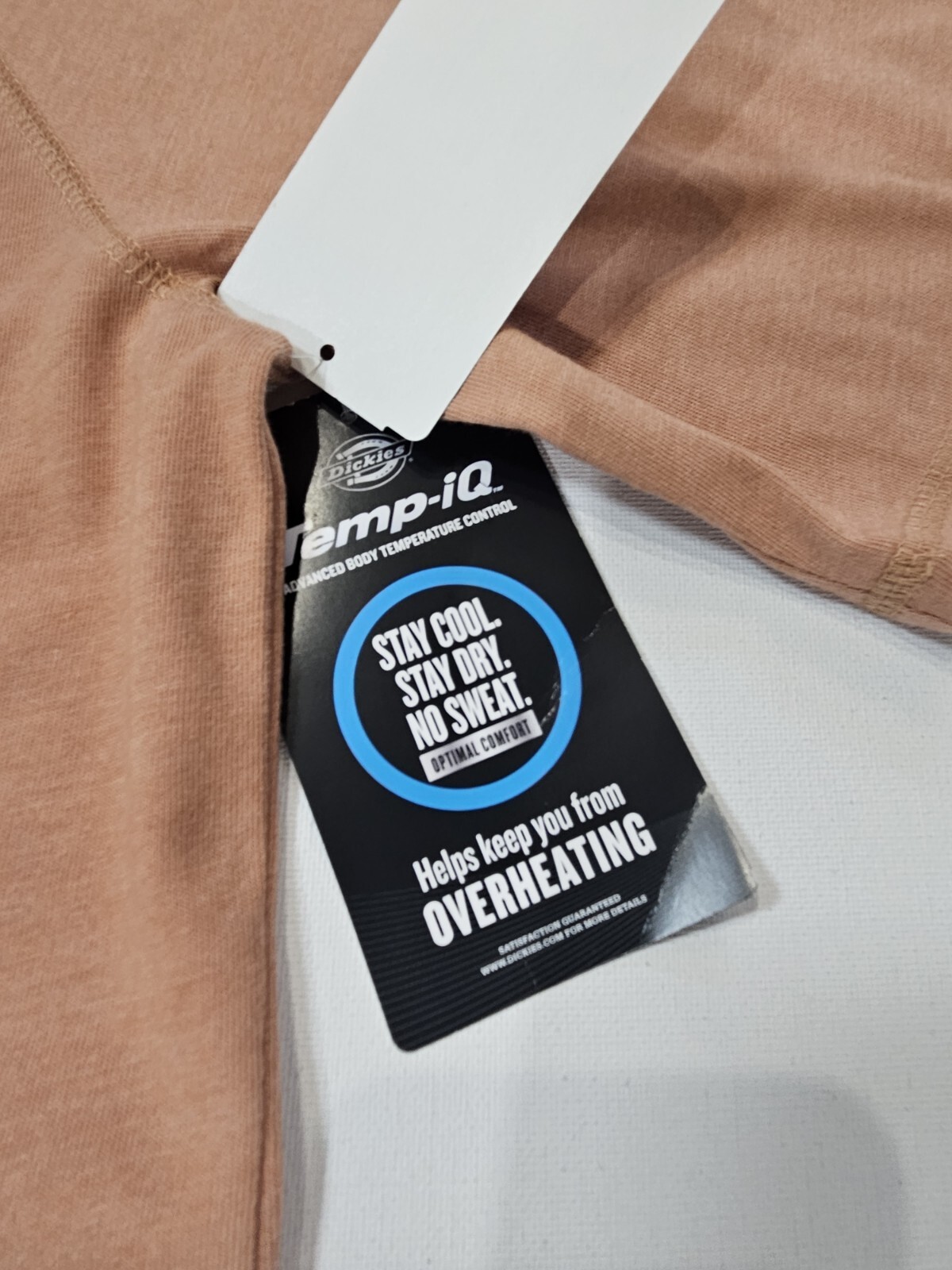 NWT Dickies Temp IQ Performance Cooling T-Shirt Mens Medium Rust Orange Workwear