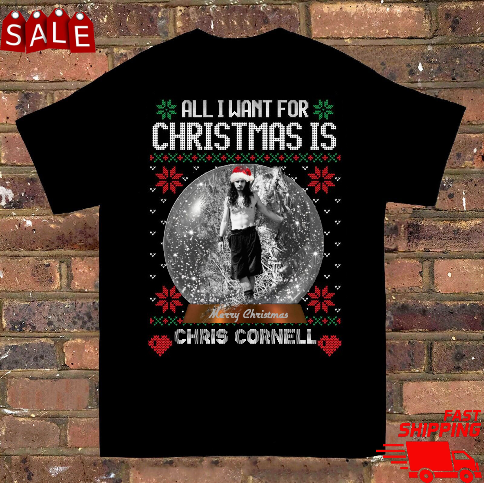 Chris Cornell Forever chritmas Xmas Funny T Shirt Full Size SEG_354