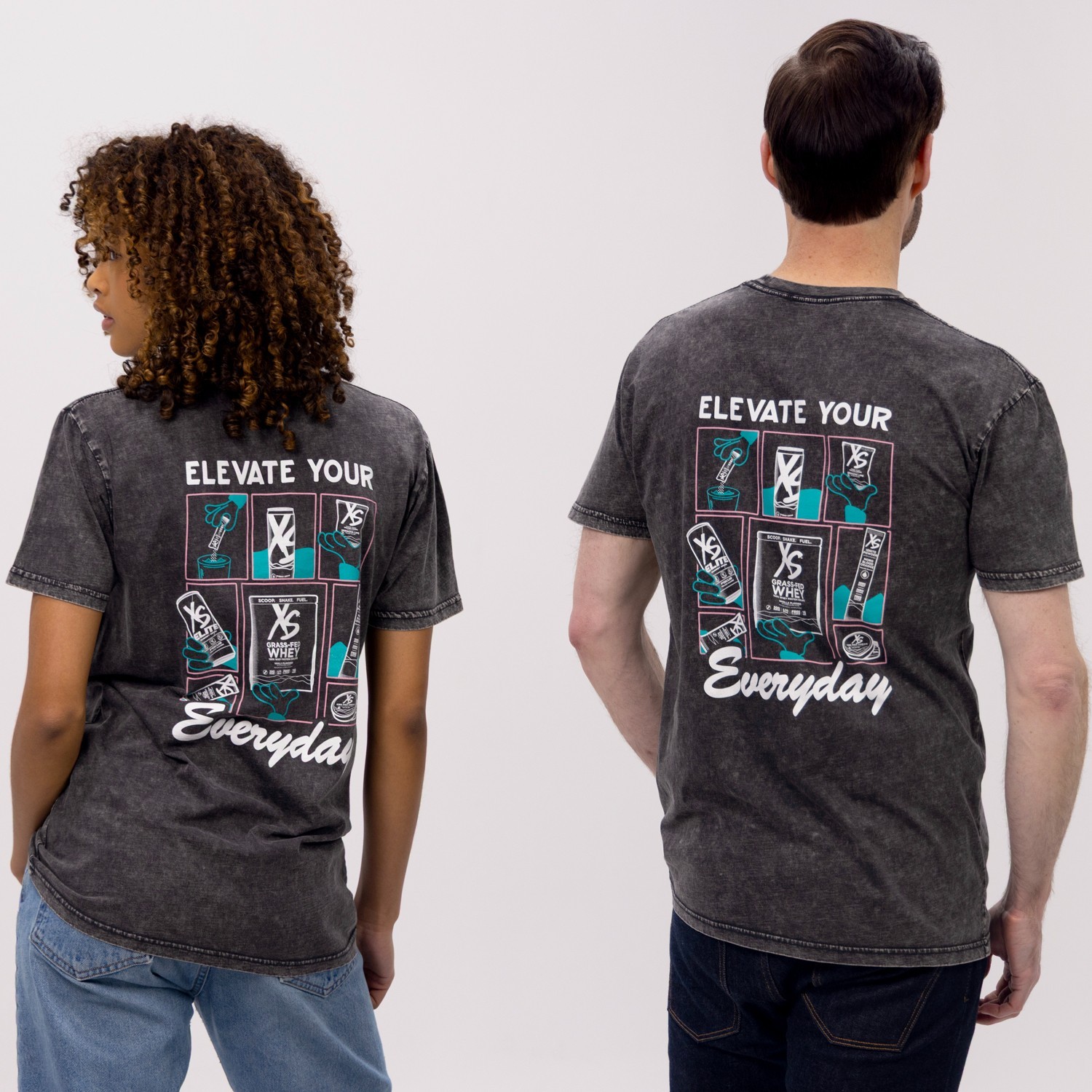NEW Size X-LARGE Elevate Your Everyday XS Products Branded Tshirt – Vintage Grey