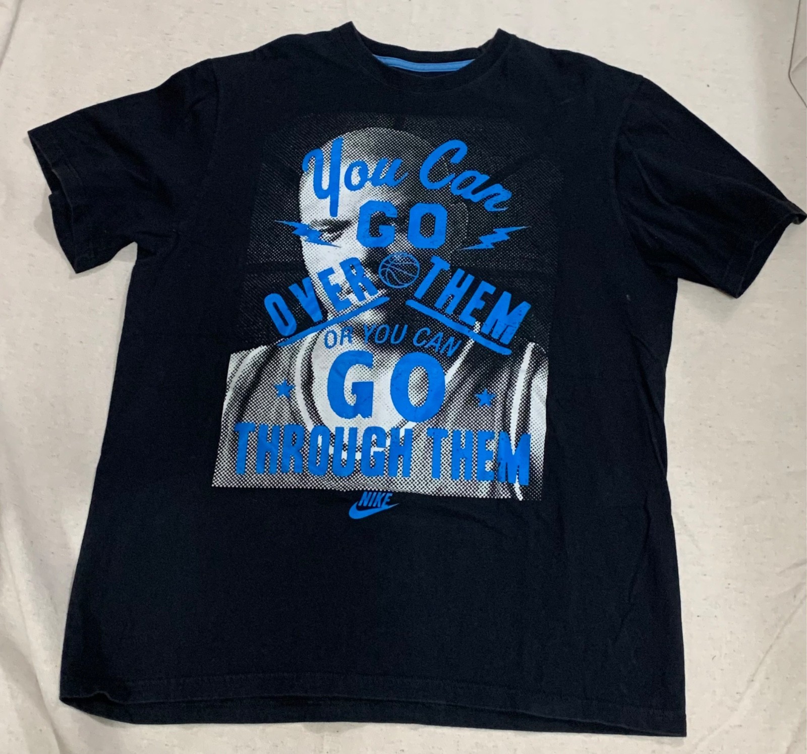 You can go over them or you can go through them NIKE Charles Barkley t-Shirt XL