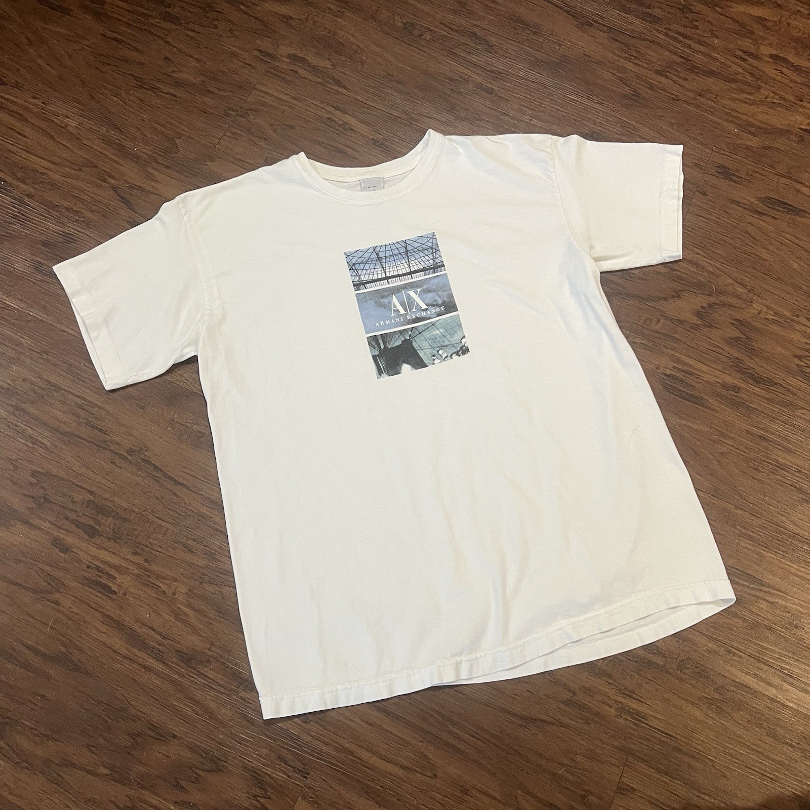 Vintage Single Stitch Armani Graphic Tshirt Large