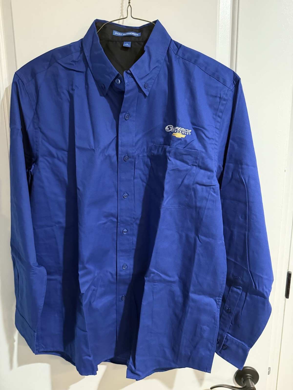 Port Authority Men’s Long Sleeve Button Up Shirt Large NWOT