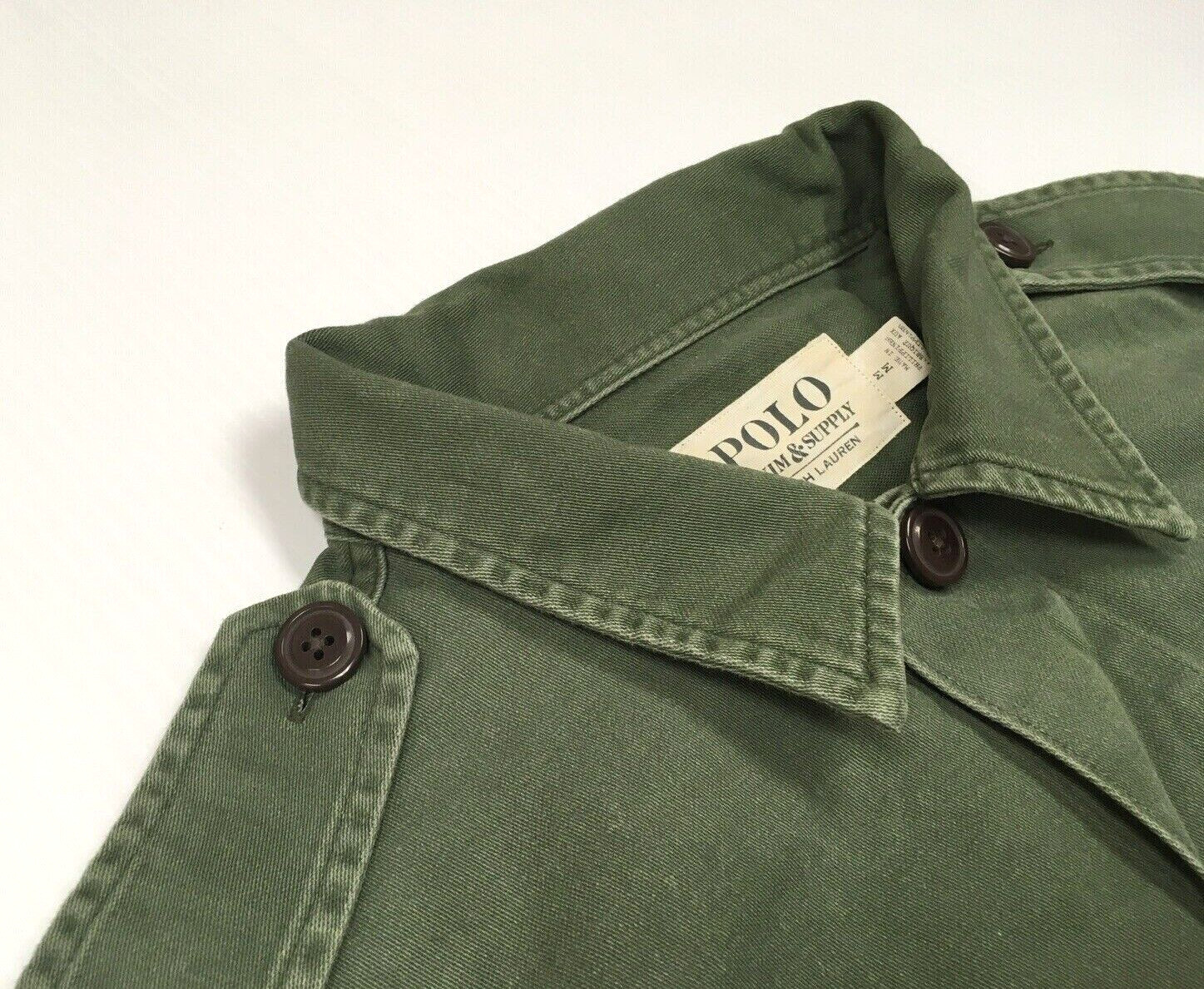 Polo Ralph Lauren Military Army Soldier Paratrooper Field Shirt Jacket Gentleman