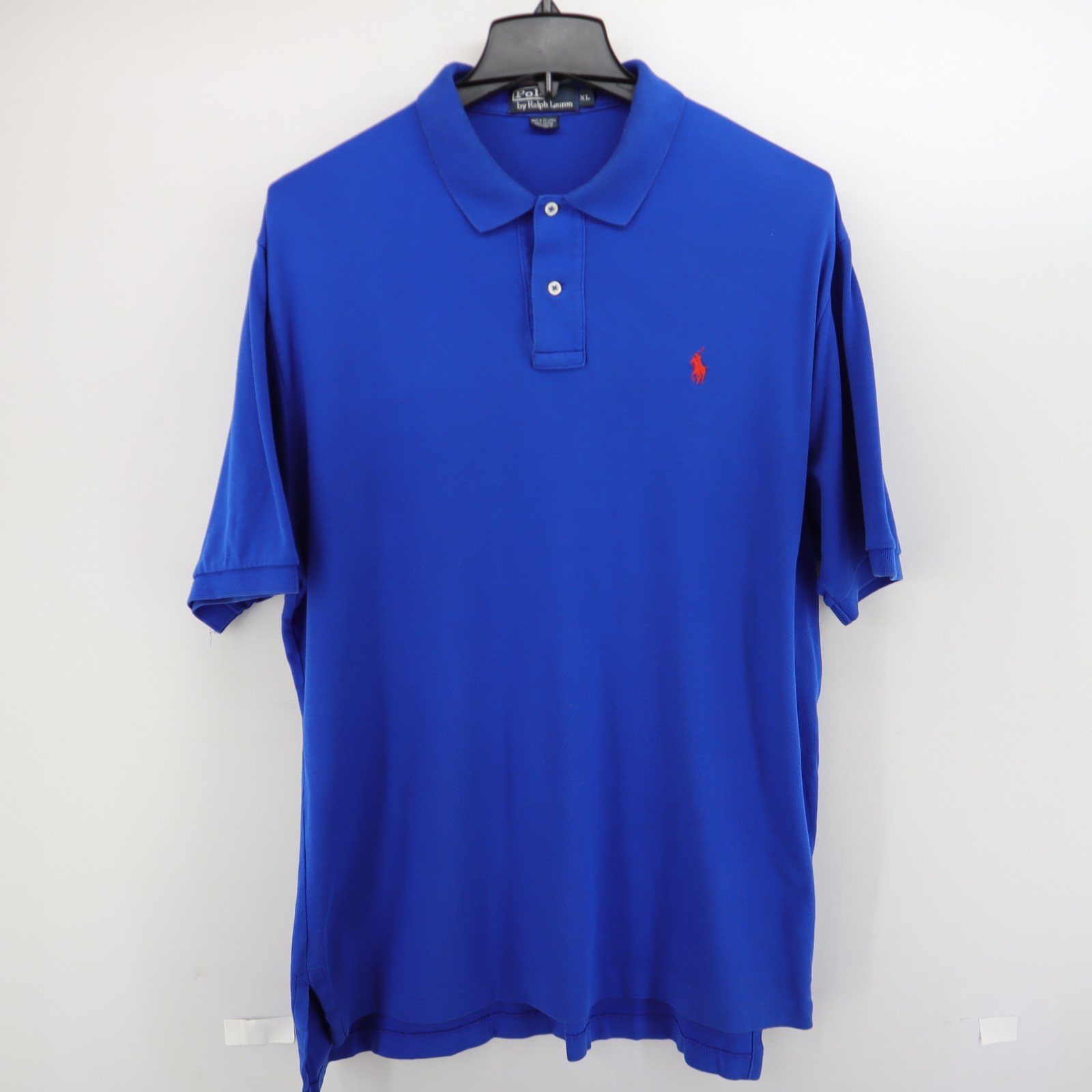Men’s Polo Ralph Lauren Classic Fit Golf Polo Shirt Size XL Royal Gray Red Pony