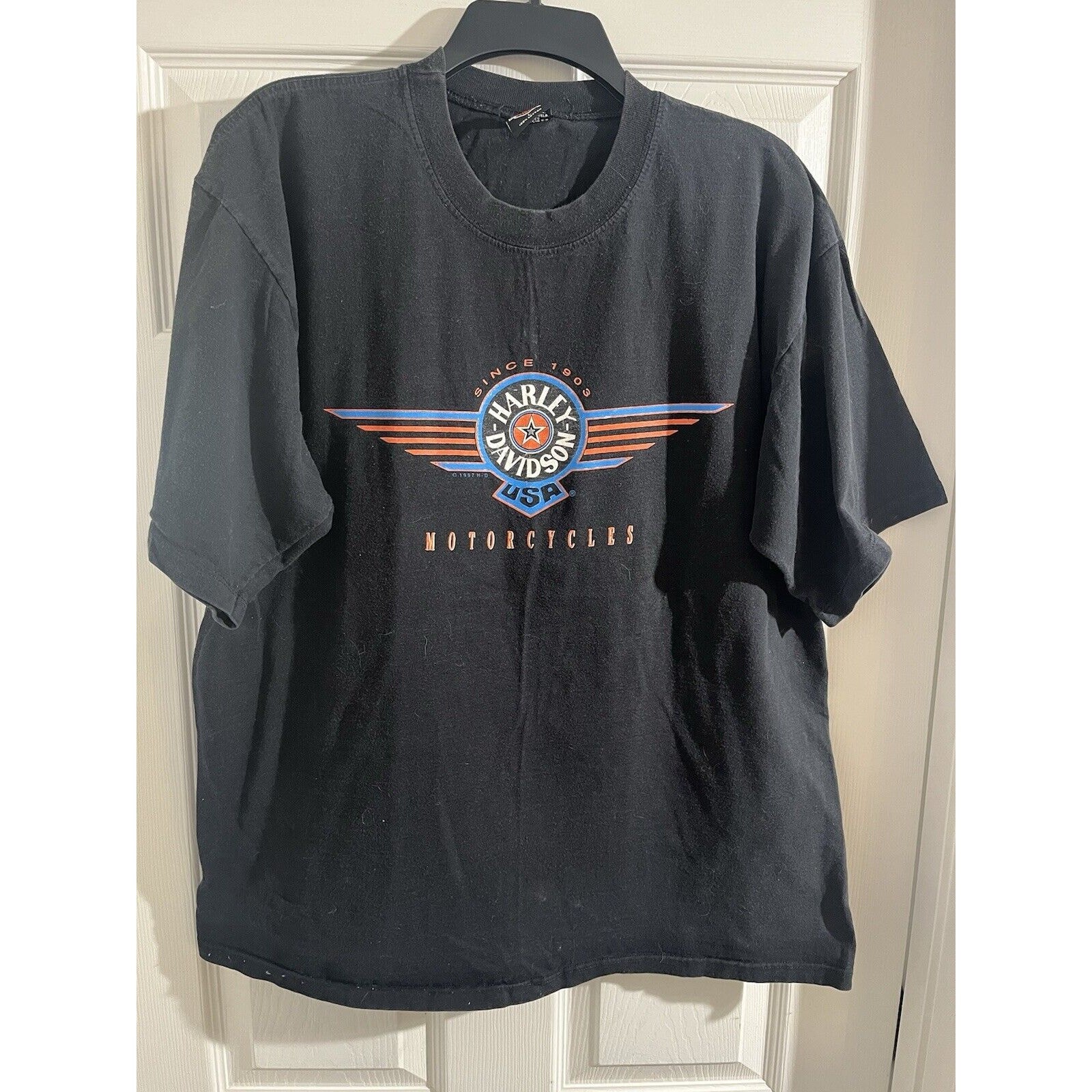 Vtg Harley Davidson Super Bikes N.V. St. Maarten N.A. Shirt Sz Large