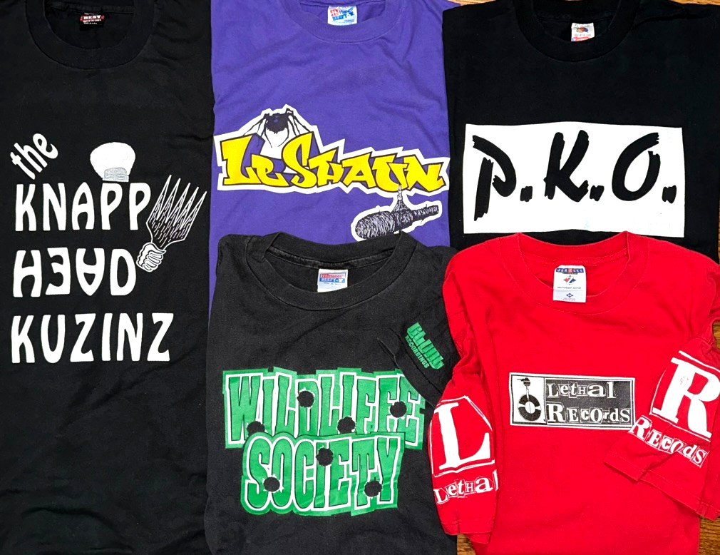 90s vintage record radio promo 5 rap shirts de la soul nwa a tribe called quest