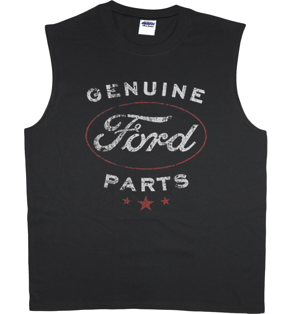Mens Sleeveless T-shirt Muscle Tee Genuine Ford Parts Shirt Ford Trucks Mustang