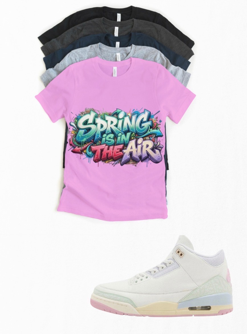 Shirt to match Jordan 3 Spring is in the Air SP Sneakerhead Matching Tee