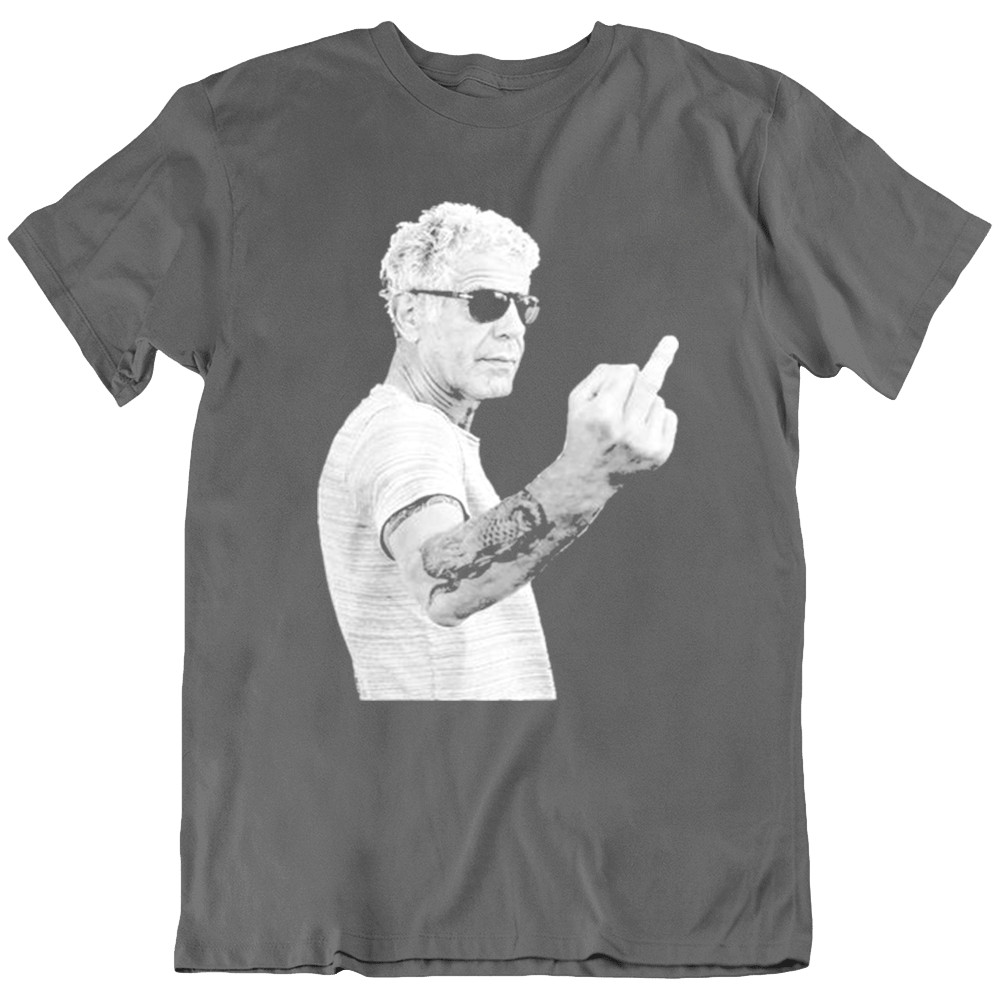 Anthony Bourdain The Finger Author New York Chef T-Shirt Tee Gift New