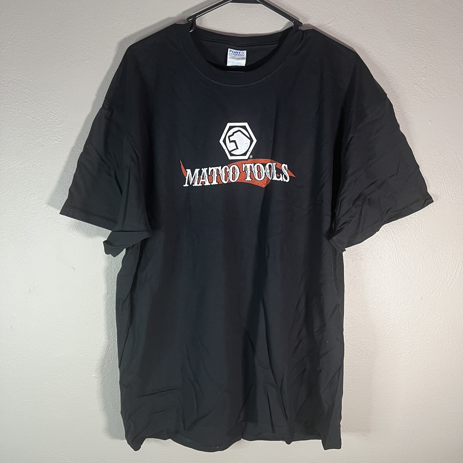 Vintage Matco Tools Shirt Mens Large Black hot rod Mechanic Shop Truck Logo Tee