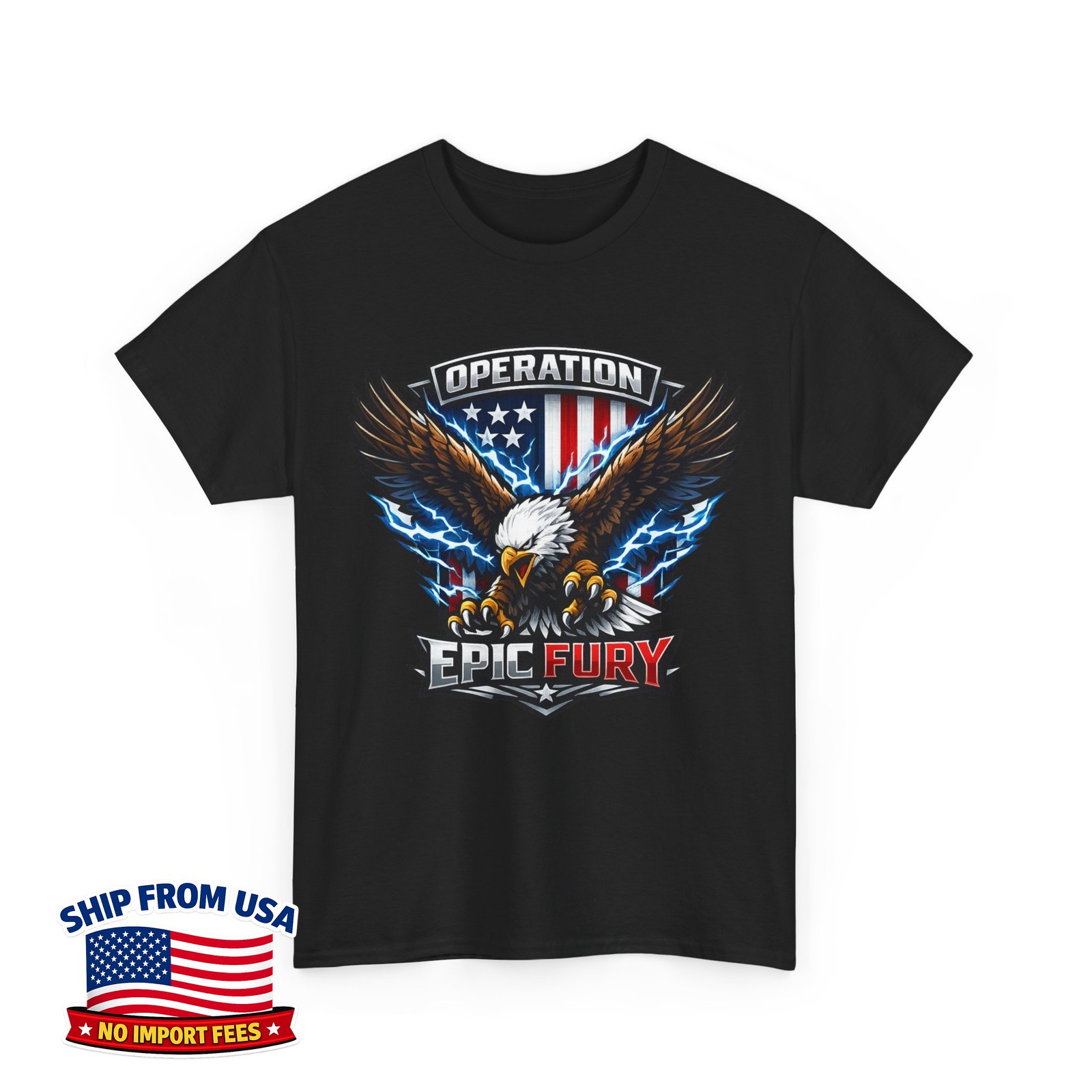 American Flag Eagle Operation Epic Fury Unisex T-Shirt