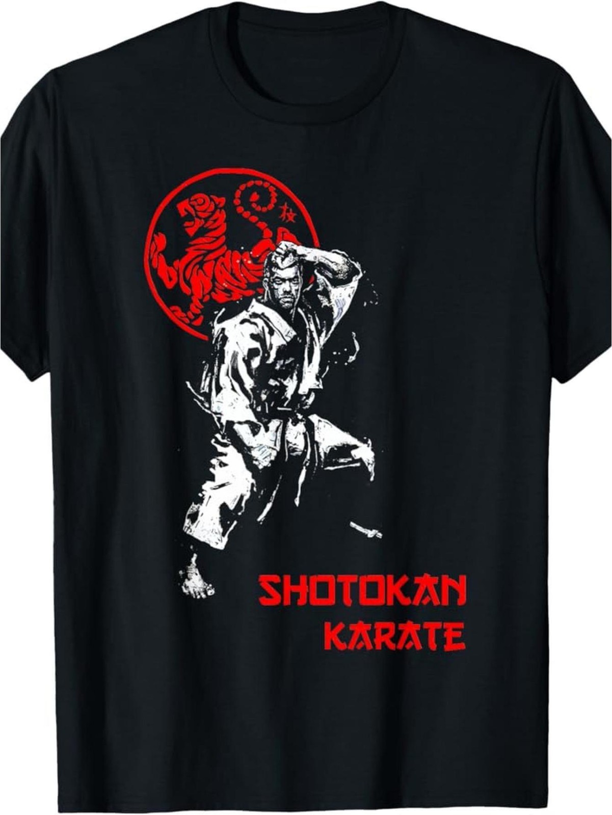 Shotokan Karate Graphic T-Shirt Martial Arts Fighter Training Tee