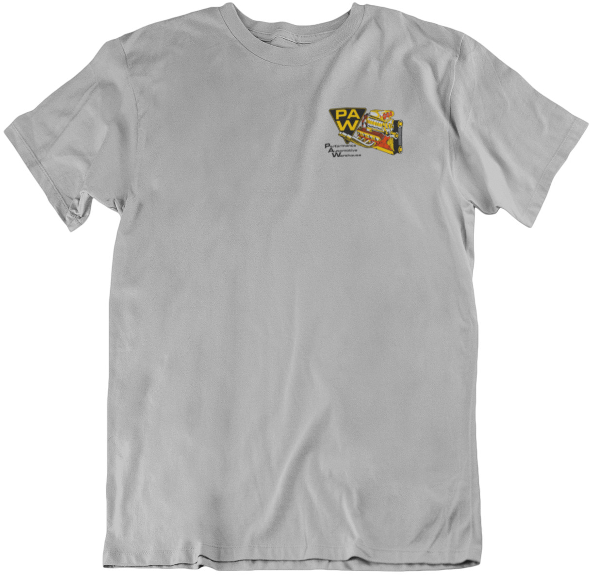 PAW PERFORMANCE AUTOMOTIVE WAREHOUSE Gray Tee T-Shirt Speed Equipment Mopar Ford