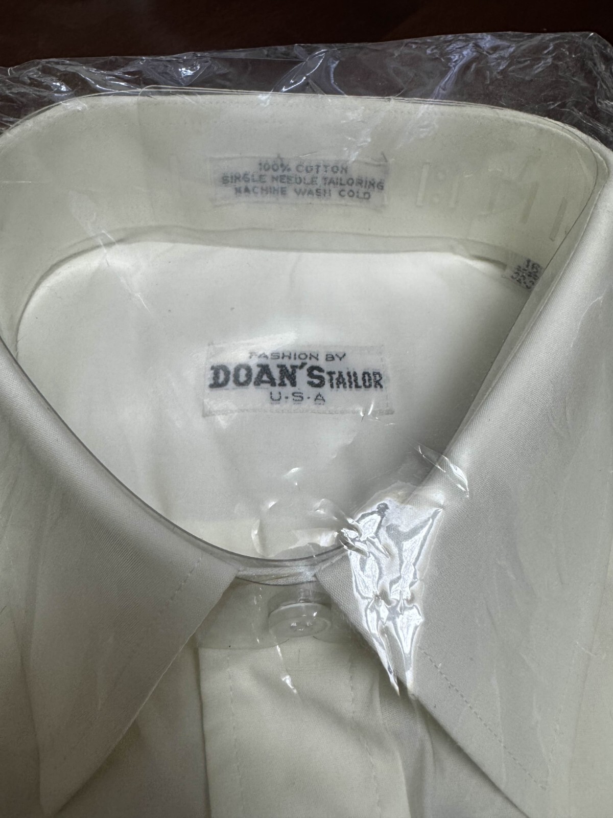 Tailor-Made Cream Dress Shirt (Regular Fit, Regular Cuff)