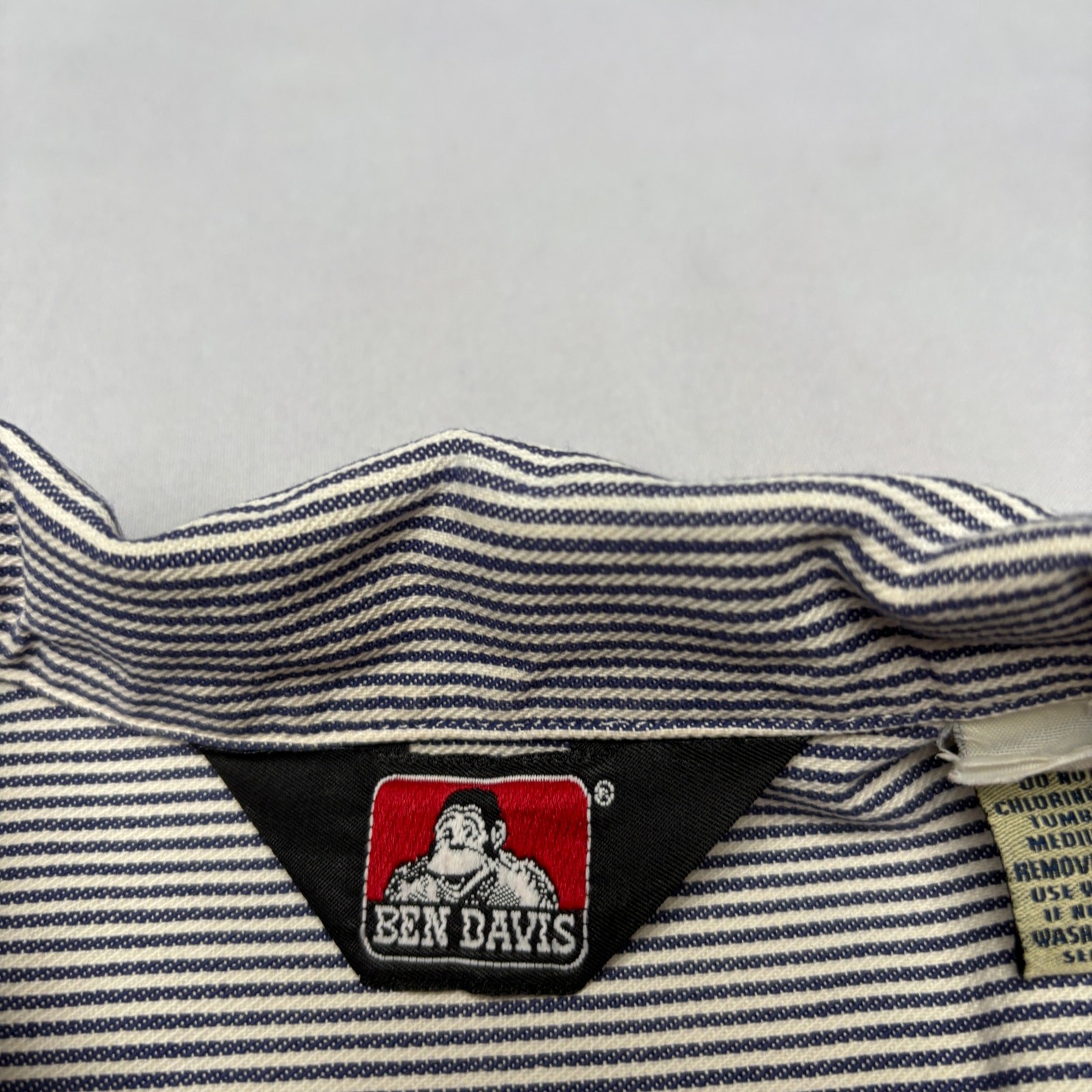 Ben Davis 1/2 Zip Solid Short Sleeve Work Shirt Men’s 26×33 Y2K Skater