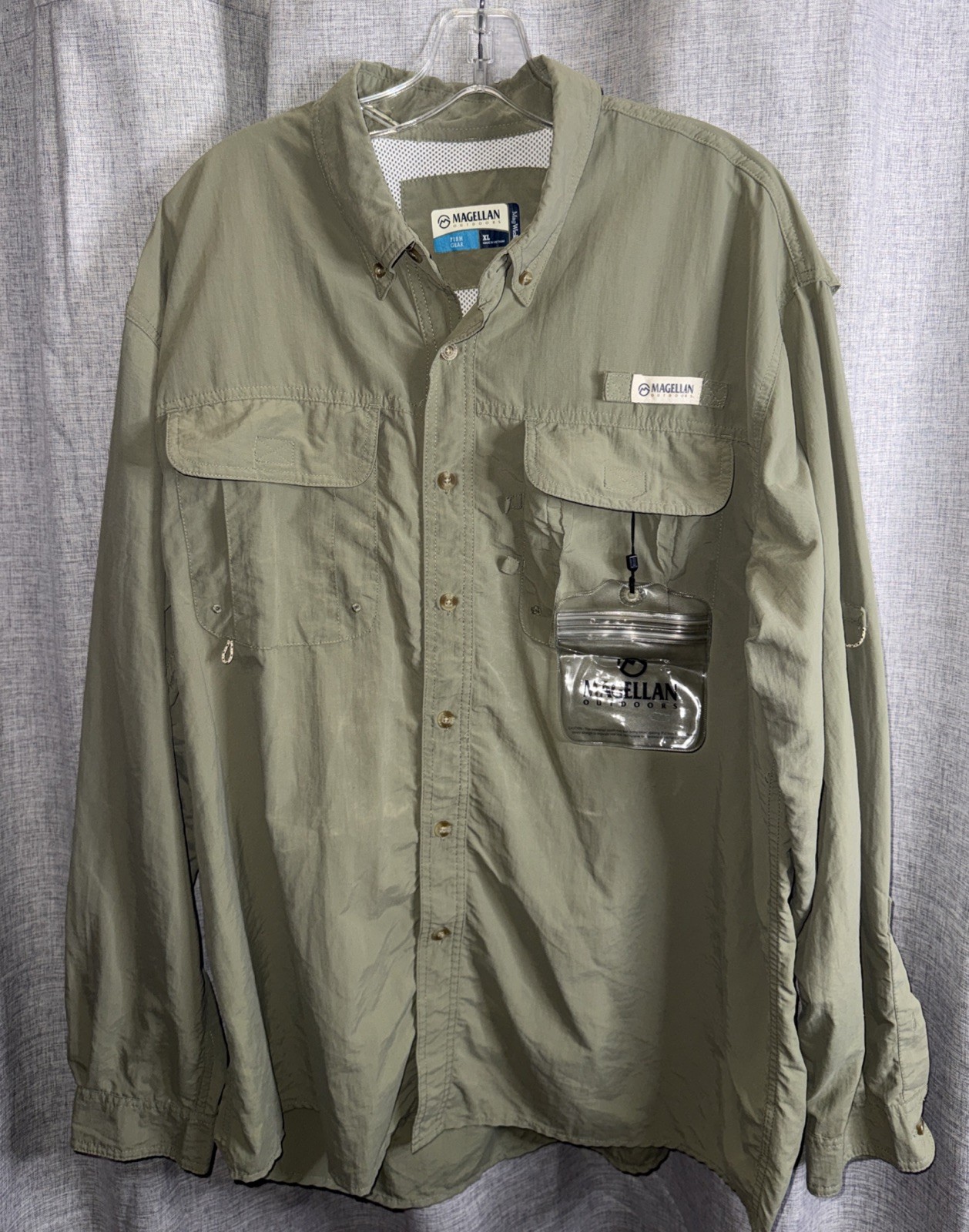 Magellan Men’s Fish XL Gear Shirt Laguna Madre Relaxed Fit, Long Sleeve, Wicking