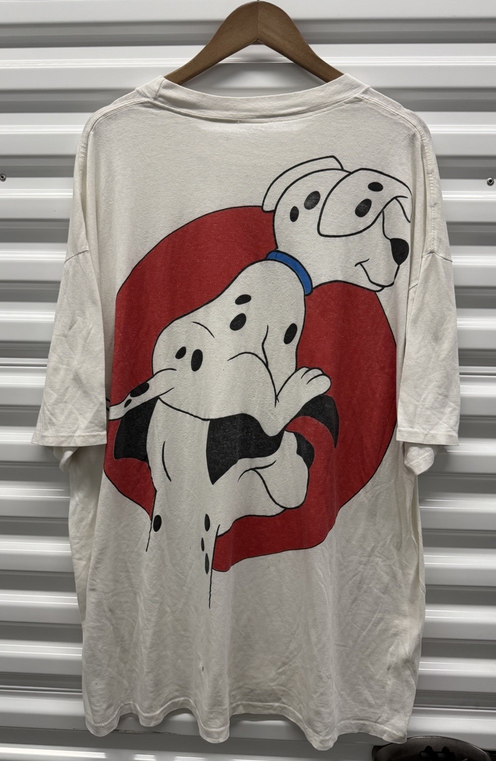 Vintage Disney 101 Dalmatians All Over Print Disney Movie Promo T Shirt USA XXL