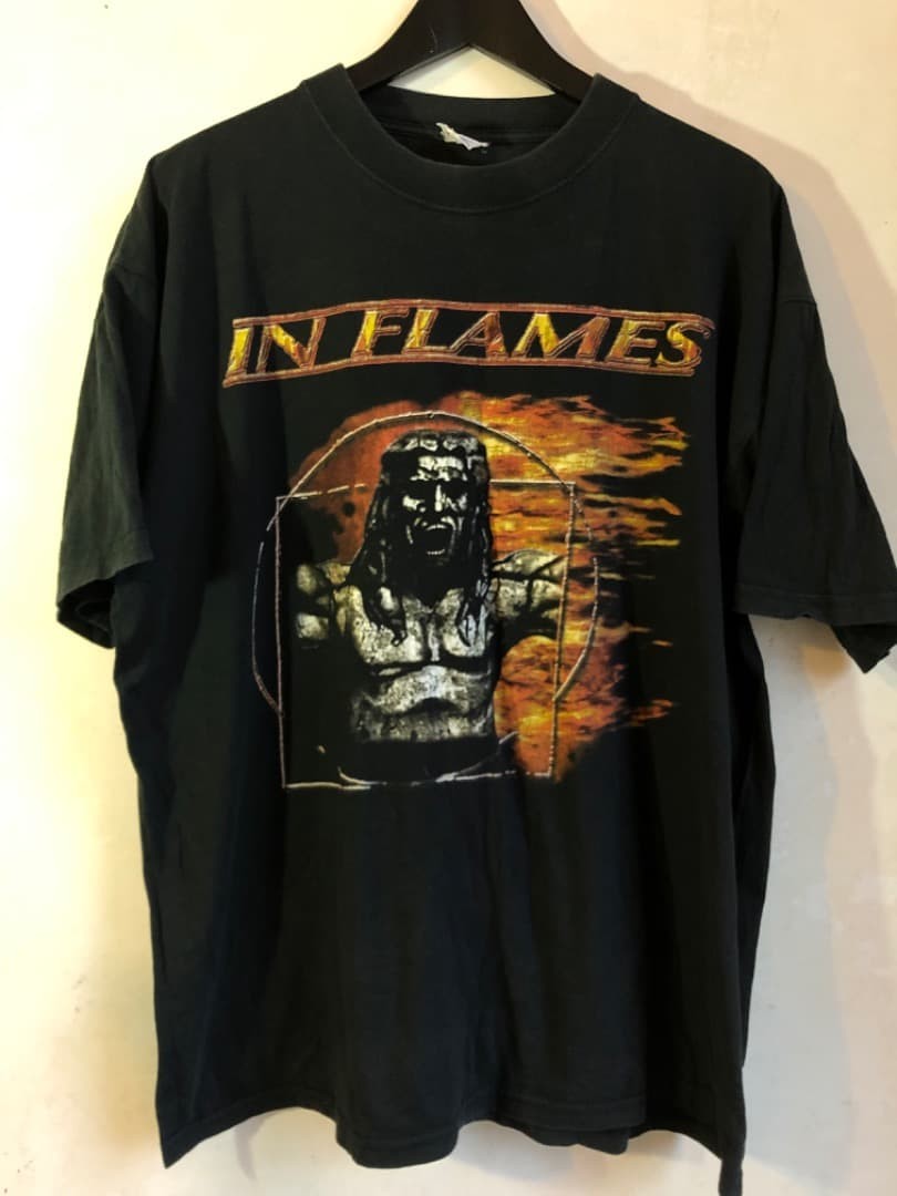Rare Inflames band retro style Black T shirt Heavy Cotton tee S-5XL NH24661