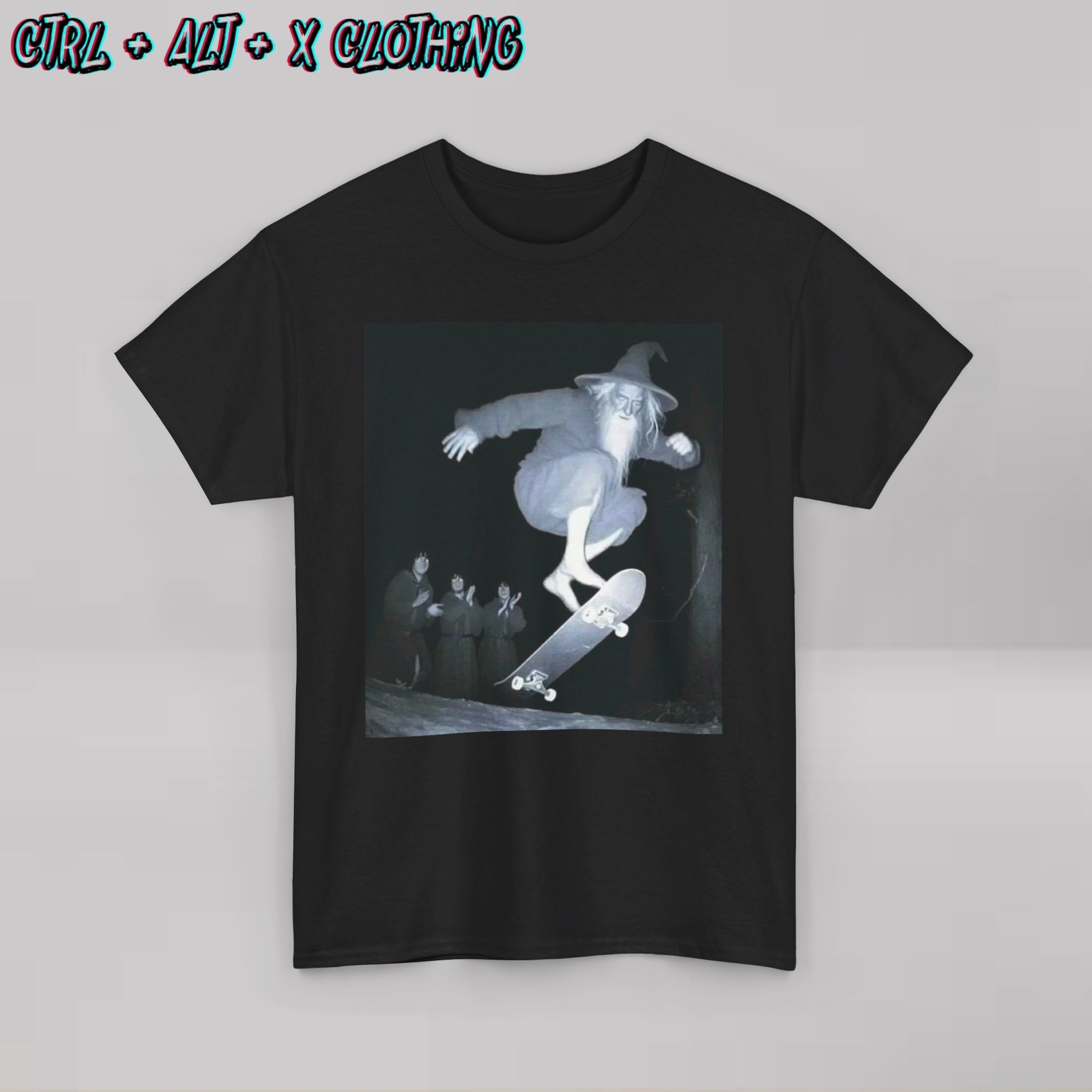 Lord of the rings shirt Gandalf skateboard funny novelty cotton shirt