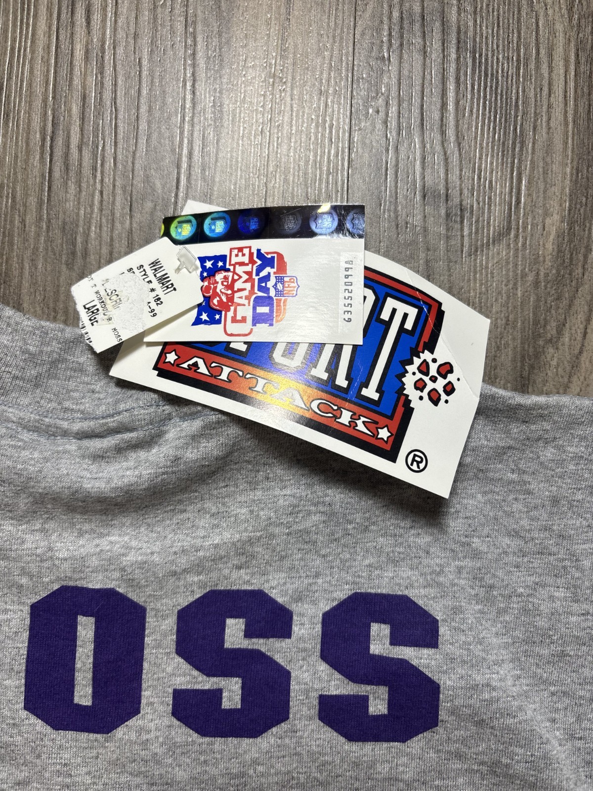 Vintage Deadstock 1999 Randy Moss Double Sided Graphic Tee | Size L Made in USA