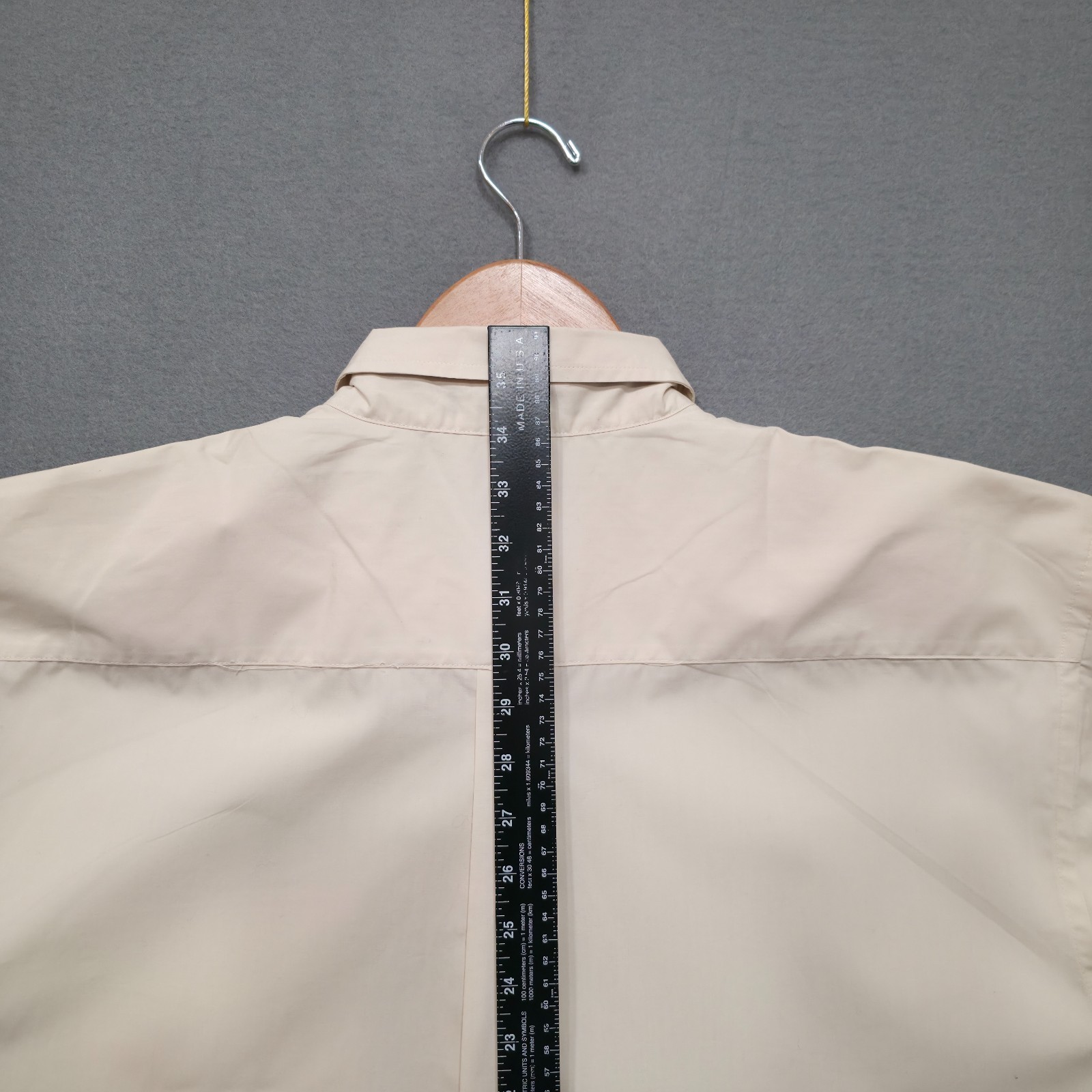 Port Authority Men’s Cream Long Sleeve Button Up Stain Release Shirt Size 2XL