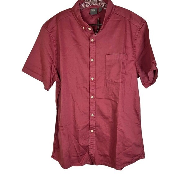 NWT ASOS Button Down Short Sleeve Top XL Loose Fit