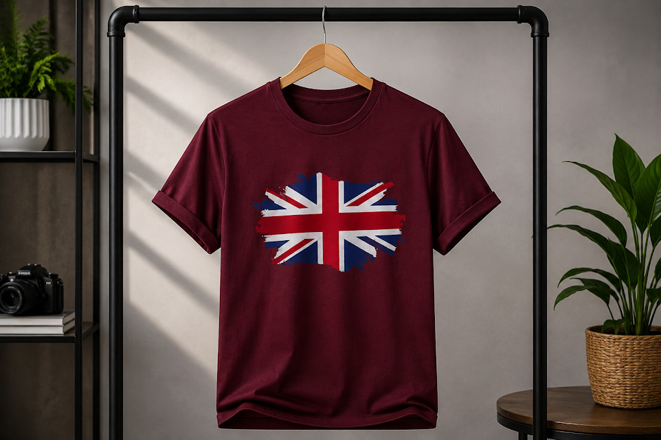 UK Flag TEE| British Union Tee | UK Graphic | Lightweight Gift