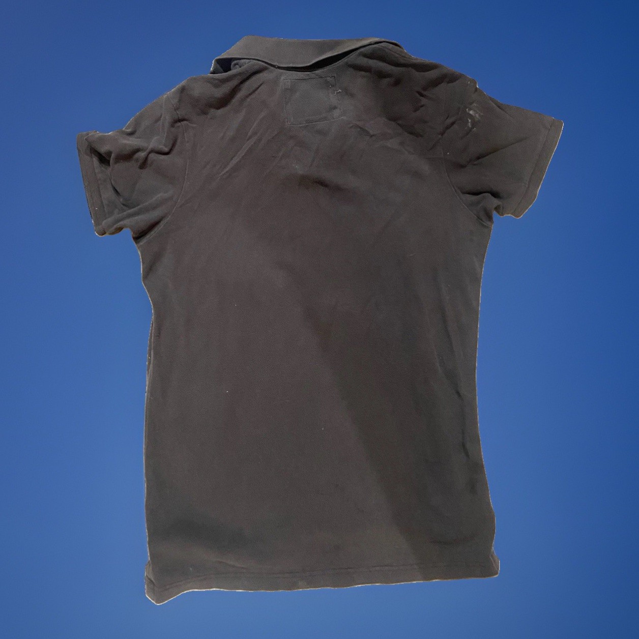 Abercrombie & Fitch Young Men’s Polo Shirt Medium Dark Brown Muscle Fit Vintage