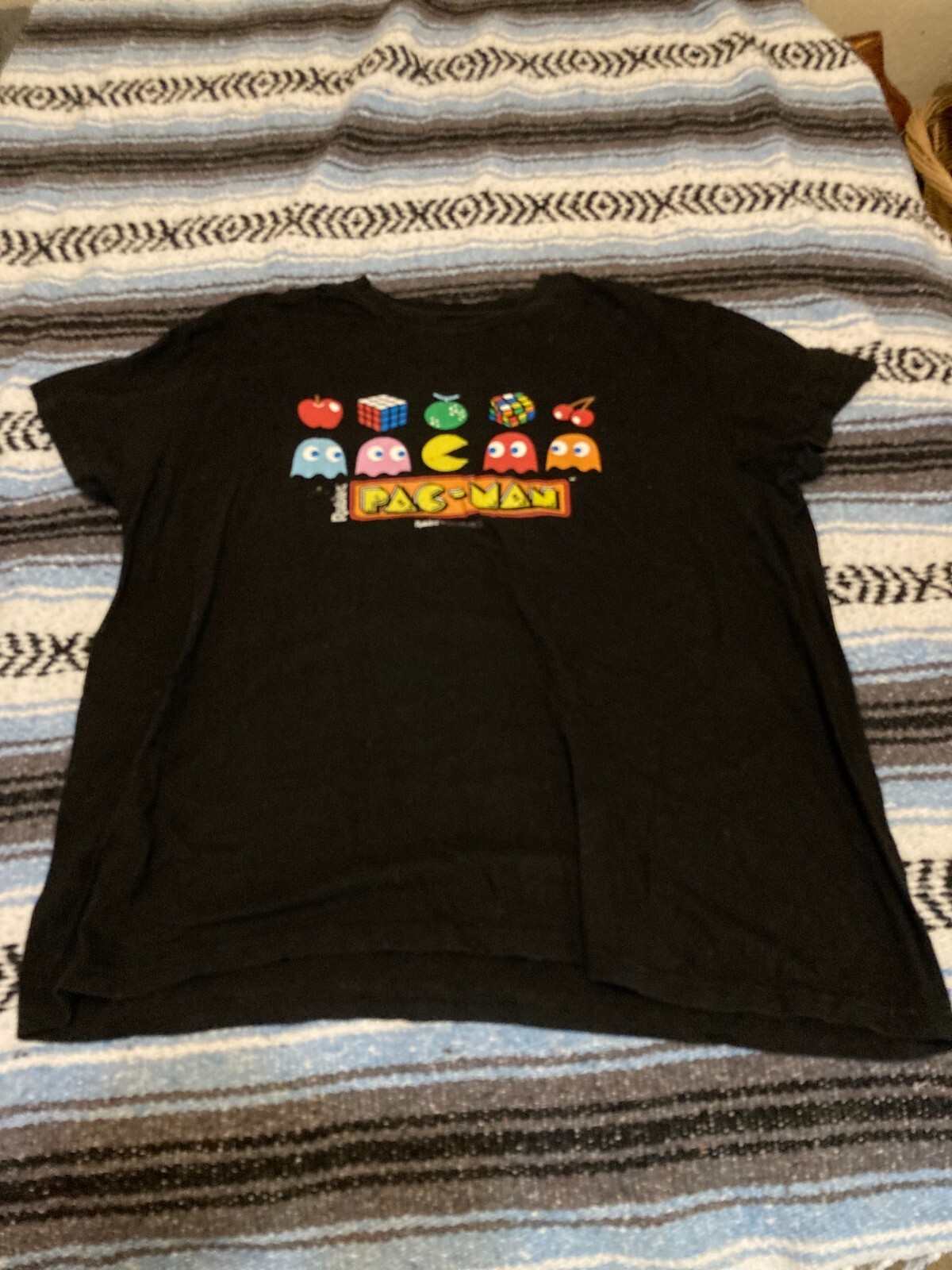 Brisco Vintage Black Graphic Clothing Pacman 2006 Retro Game Vintage Shirt XL