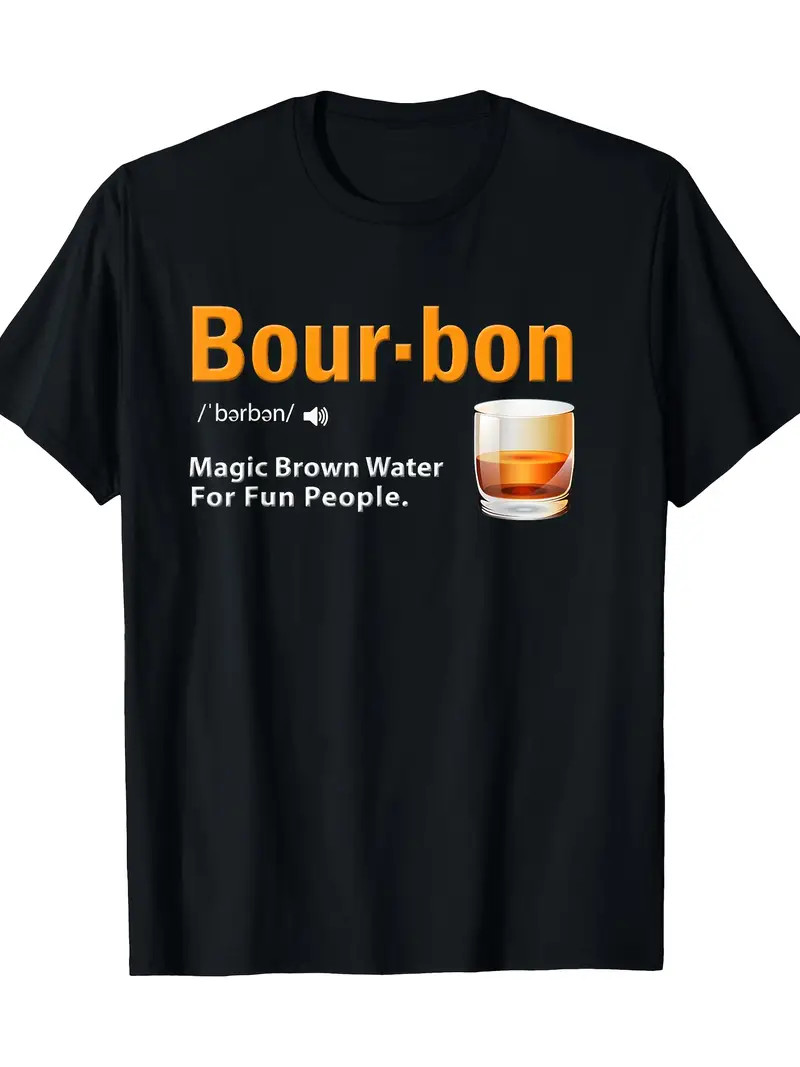 Whiskey Bourbon Definition Magic Brown Water Kentucky T-Shirt 100%cotton – 220g