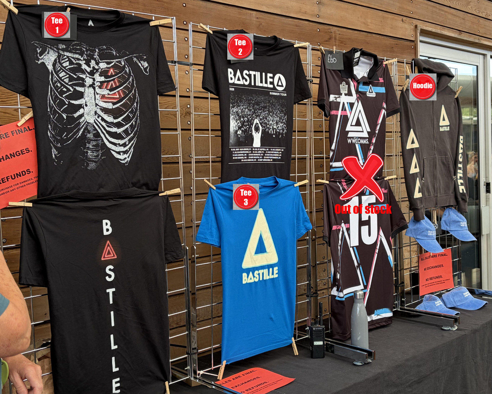 Bastille Summer Tour 2026 Merch Tee, Hoodie