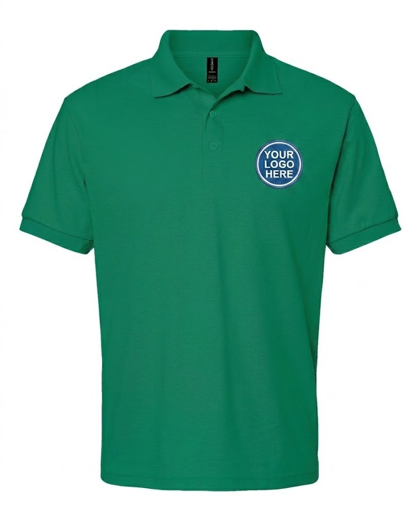 Custom Logo Print Polo T-Shirt Unisex Gildan Tee S – 5XL (Bulk Order Available)