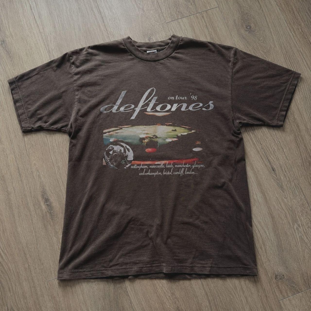 Deftones Brown Around The Fur T-Shirt Vintage Style Band Tee