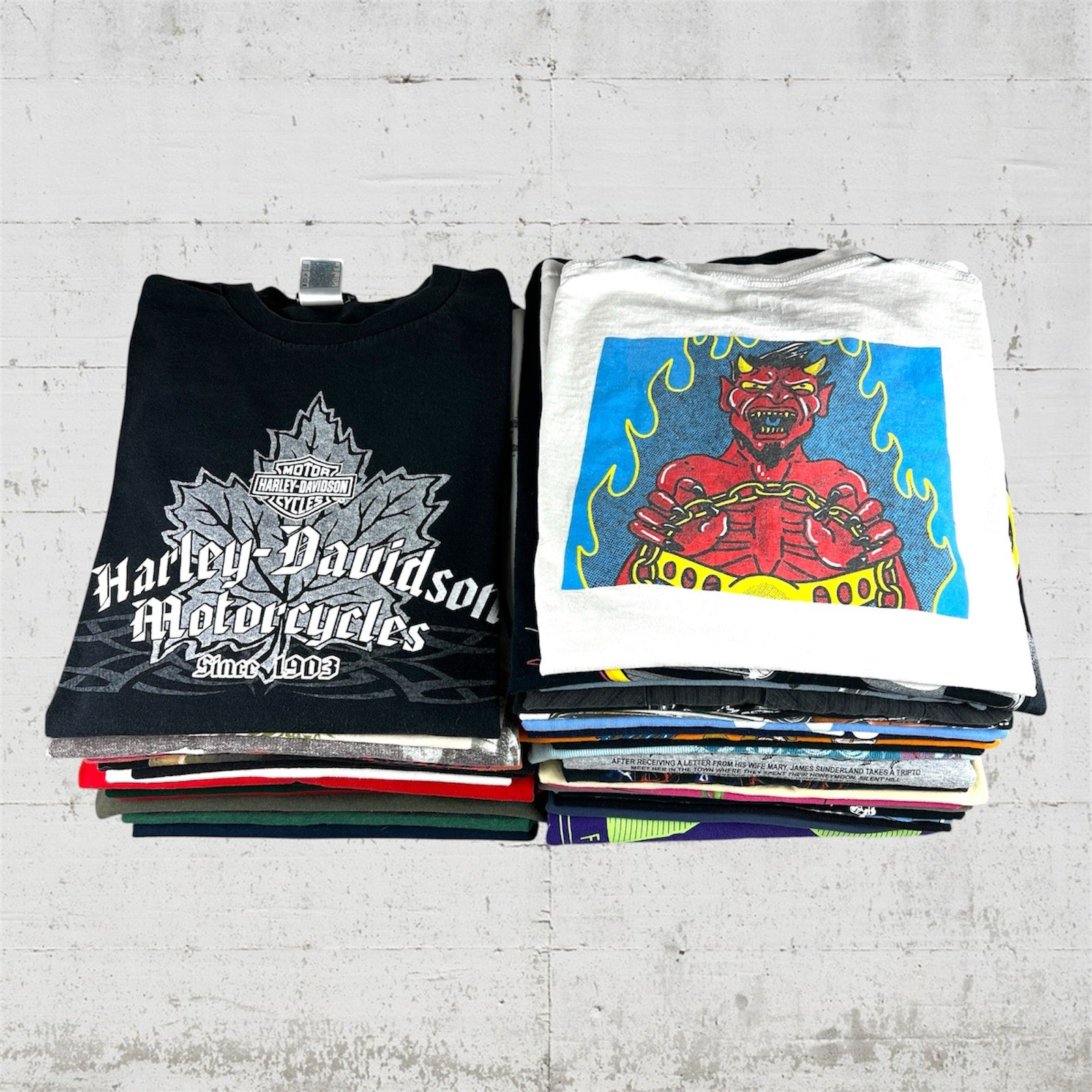 Lot Of 40 T Shirts Wholesale Vintage Modern Mix Bundle Resellers Biker Skater