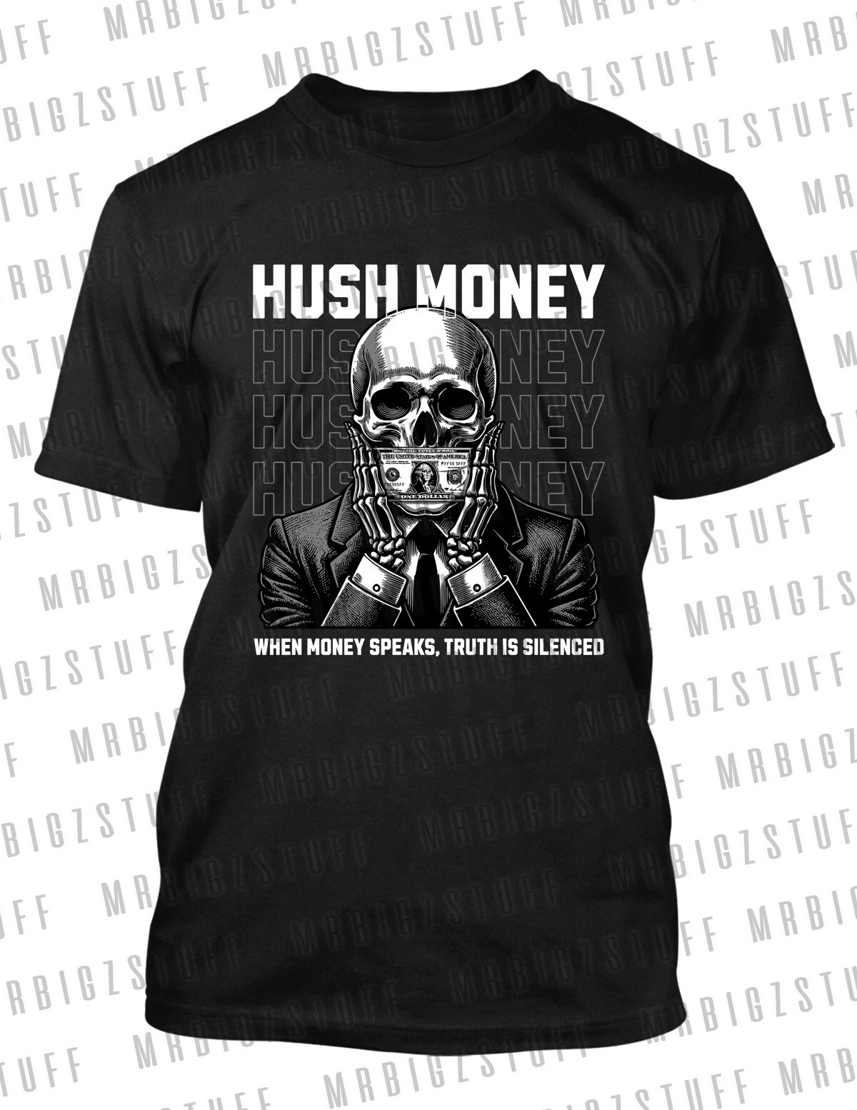 Hush Money Graphic Sneaker Tee Shirt To Match J4 White Cement Streetwear Hip T