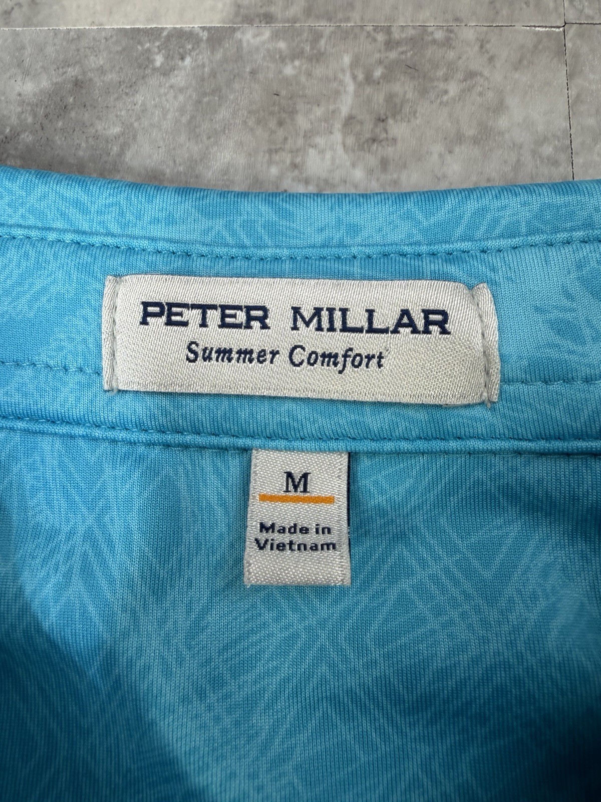 Peter Millar x Swag Hand Ten Flipper Polo Golf Summer Comfort Shirt Mens Size M