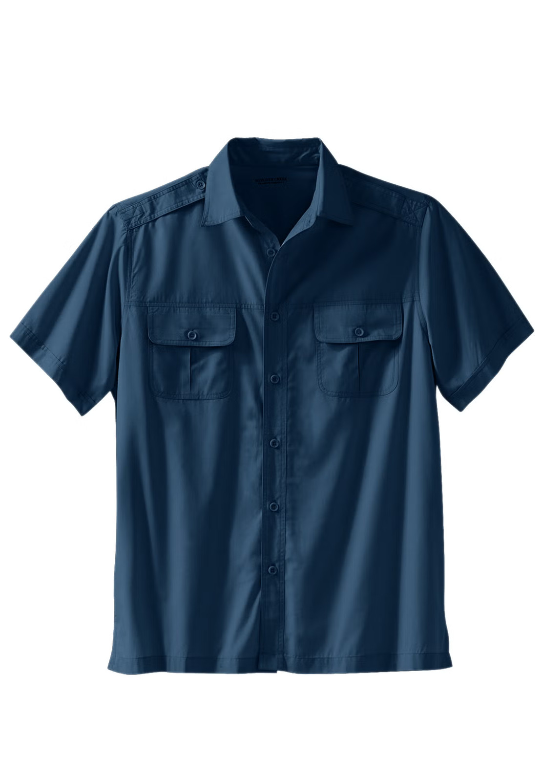 Boulder Creek By Kingsize Men’s Big & Tall Short Sleeve Pilot Shirt