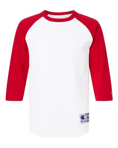 Champion Unisex Raglan Sleeve Baseball T-Shirt T137