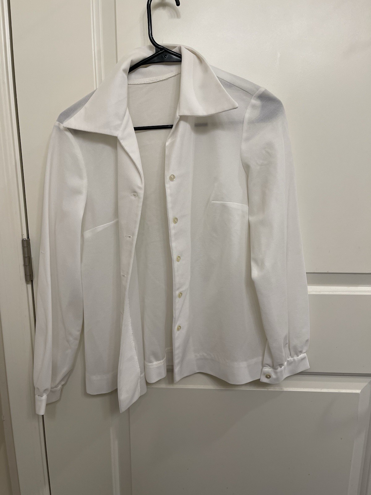 White Collared Button Up Dress Shirt No Brand Small Men’s Or Women’s