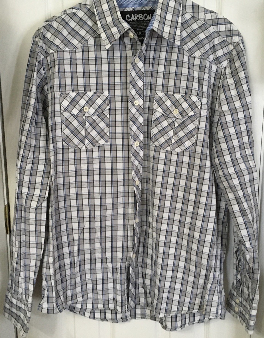 Lot of 5 Men’s Med. Shirts LS Hollister, DNKY ,Carbon, Ron Chereskin, VSKA