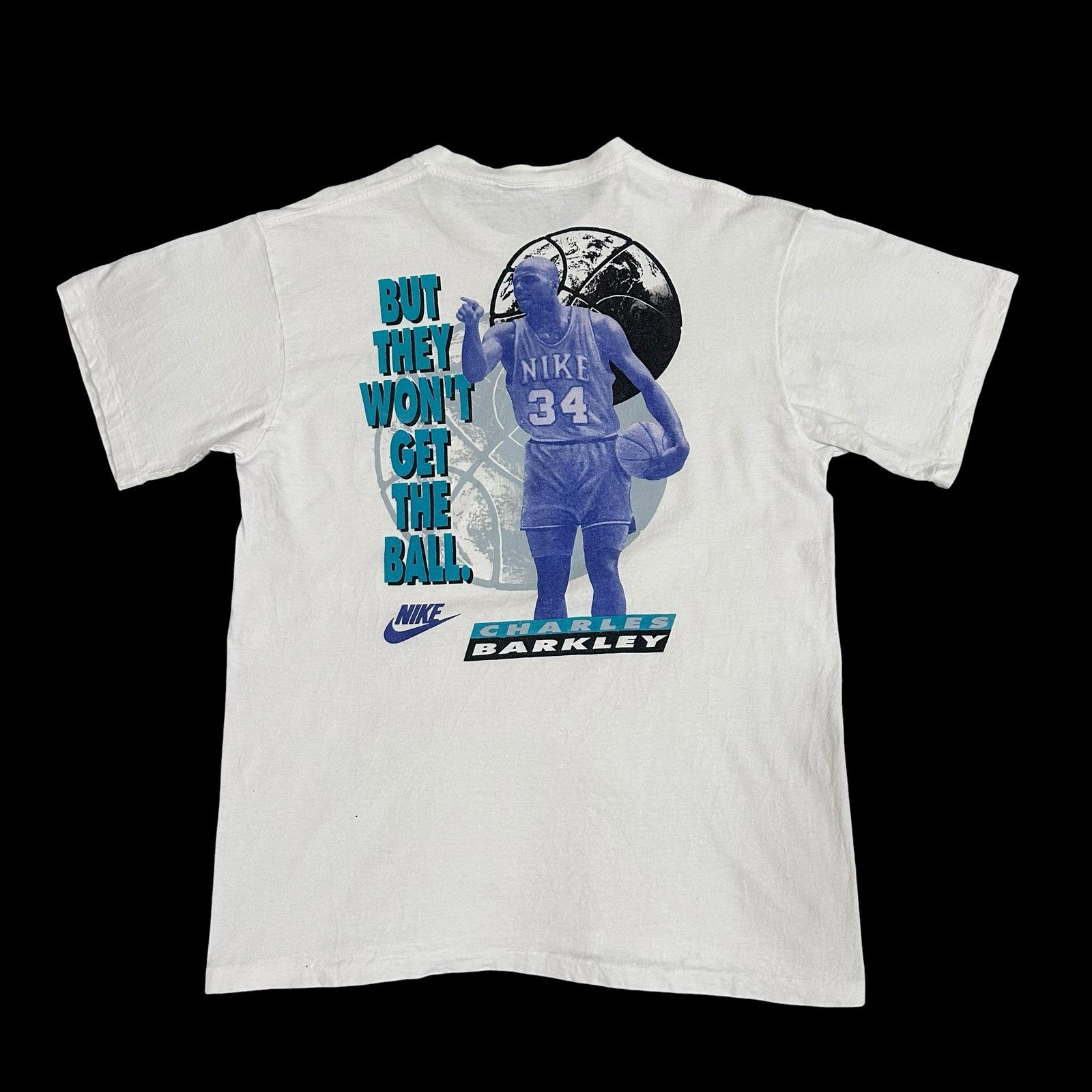 Vintage Nike Charles Barkley 90’s T Shirt Double Sided Men’s XL Single Stitch